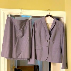 Banana Republic lavender pinstripe suit